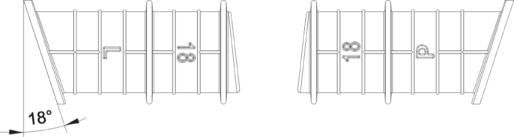 Wall plug for single rungs STHLJ