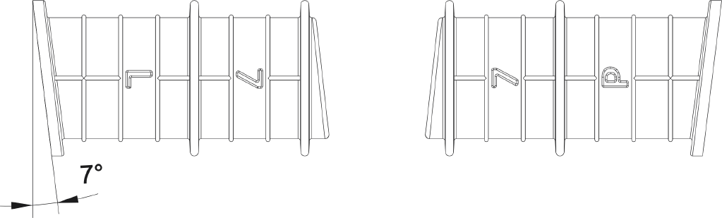 Wall plug for single rungs STHPD