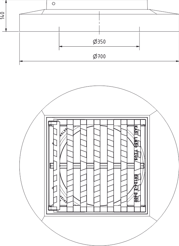 Grate KMI50P